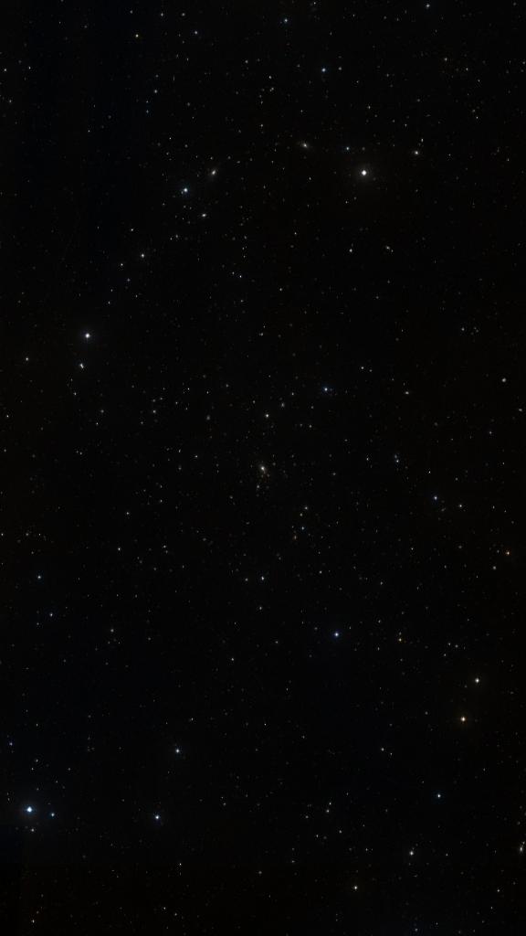 Le ciel autour de NGC 6166, cadré au champ de Seestar S30 Pro