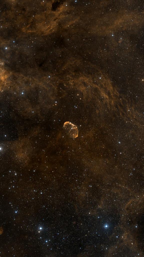 Le ciel autour de NGC 6888, cadré au champ de Seestar S30 Pro