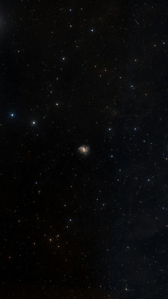 Le ciel autour de NGC 6946, cadré au champ de Seestar S30 Pro