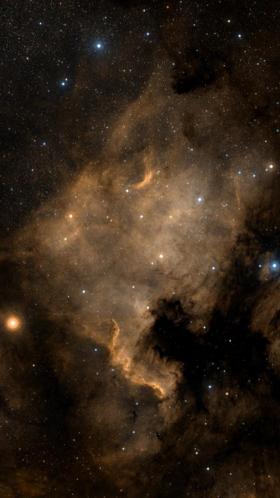 Le ciel autour de NGC 7000, cadré au champ de Seestar S30 Pro