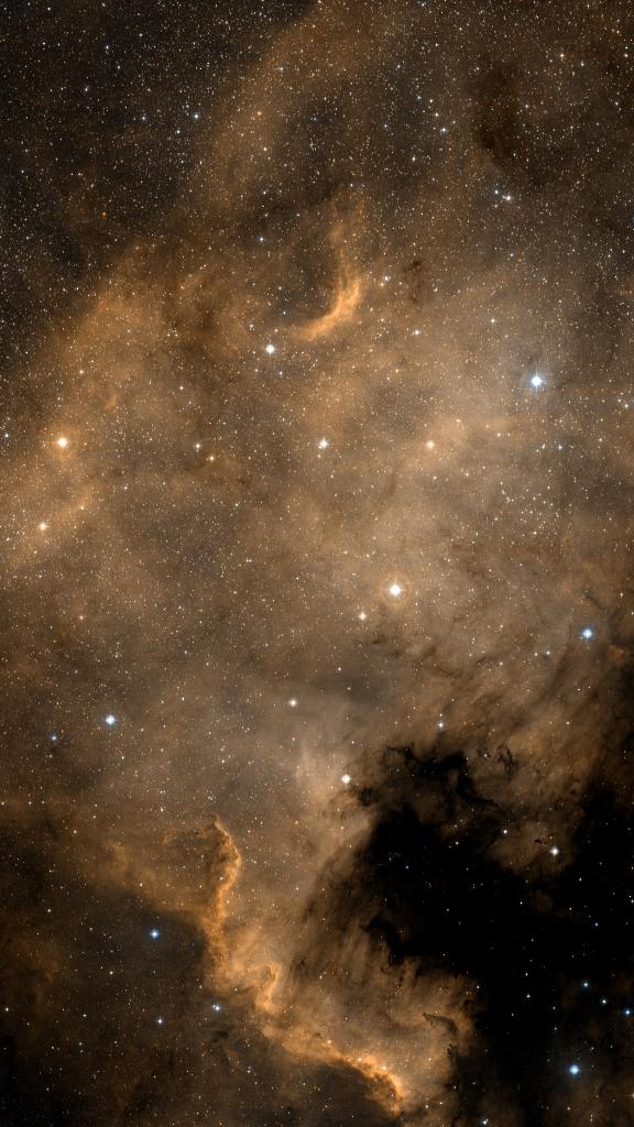 NGC 7000 cadré au champ du Seestar S50 Pro