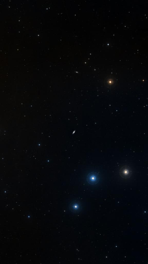 Le ciel autour de NGC 7606, cadré au champ de Seestar S30 Pro