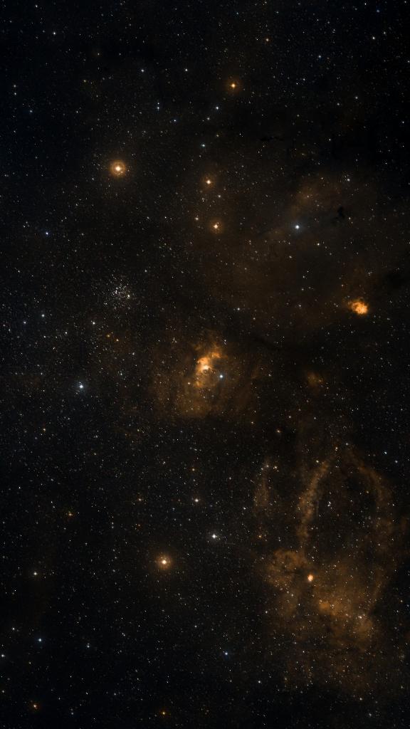 Le ciel autour de NGC 7635, cadré au champ de Seestar S30 Pro