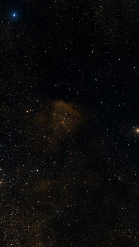 Le ciel autour de RCW 105, cadré au champ de Seestar S30 Pro