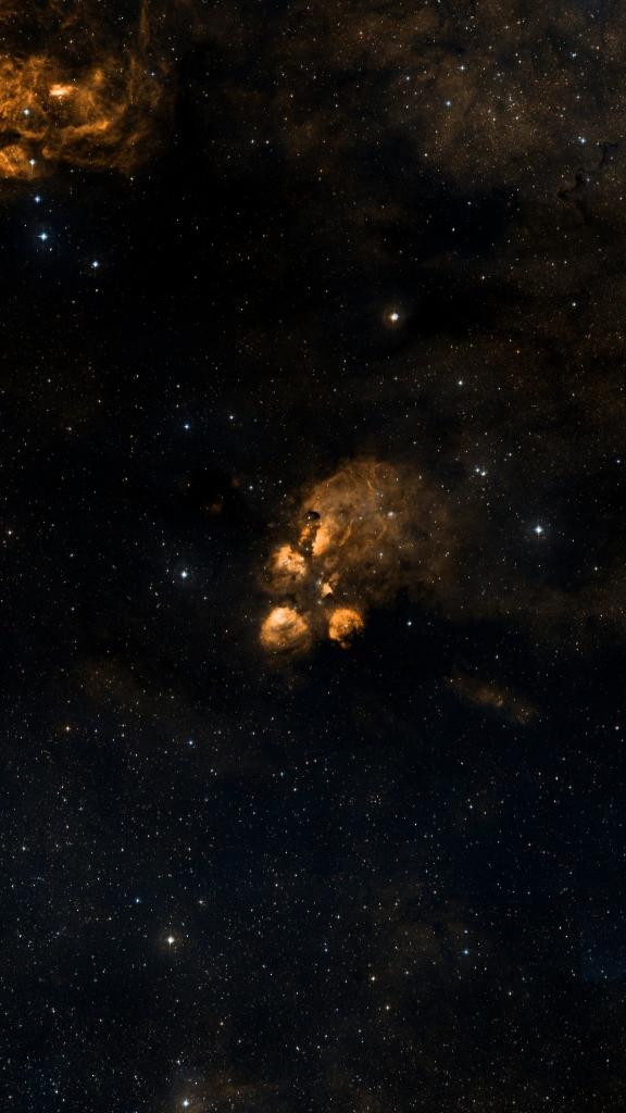 Le ciel autour de RCW 127, cadré au champ de Seestar S30 Pro