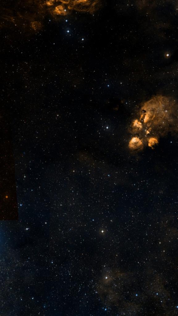 Le ciel autour de RCW 128, cadré au champ de Seestar S30 Pro