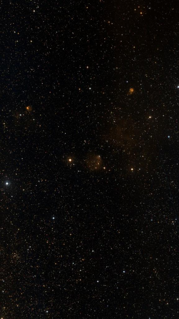 Le ciel autour de RCW 13, cadré au champ de Seestar S30 Pro