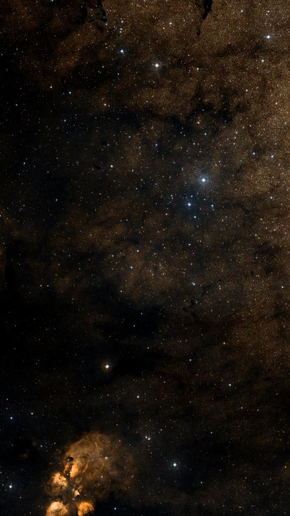 Le ciel autour de RCW 130, cadré au champ de Seestar S30 Pro