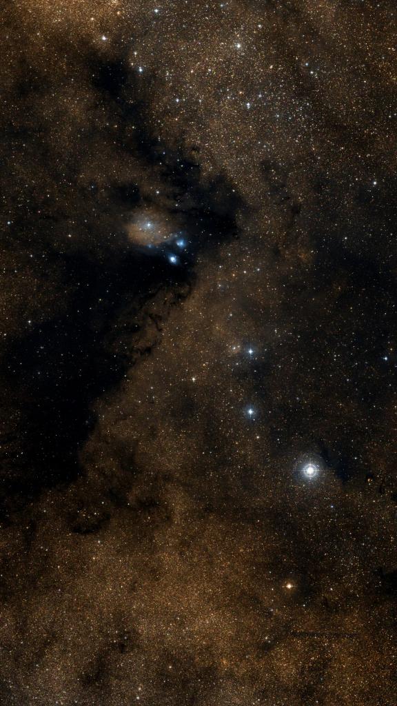 Le ciel autour de RCW 151, cadré au champ de Seestar S30 Pro