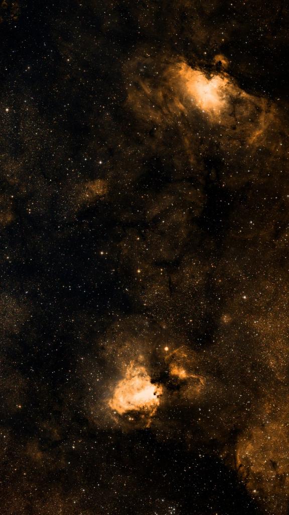 Le ciel autour de RCW 161, cadré au champ de Seestar S30 Pro