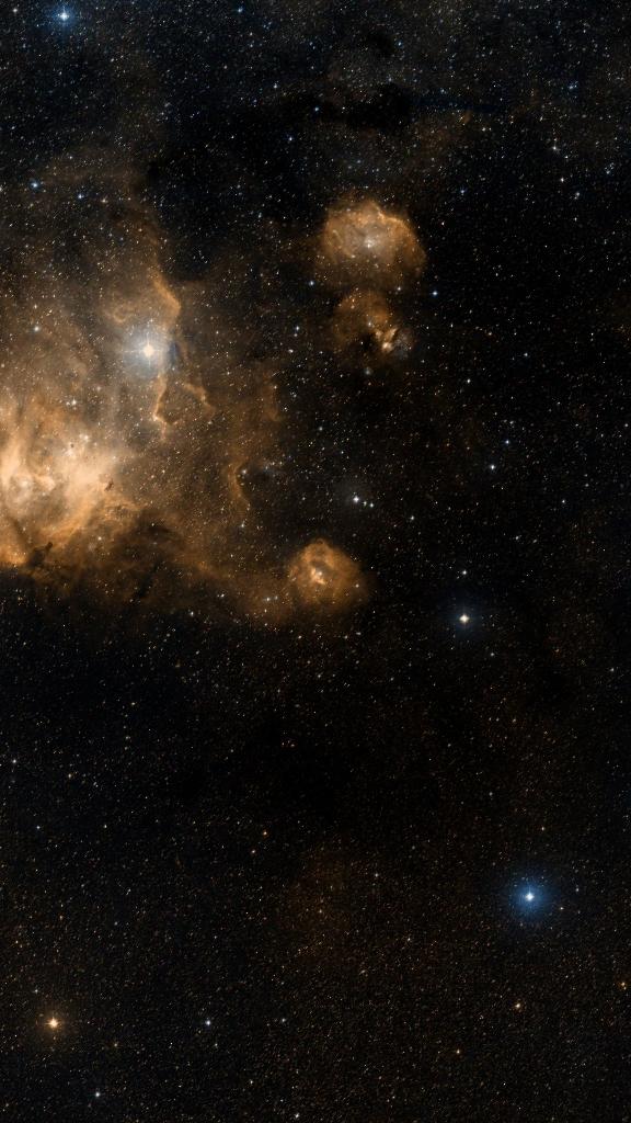 Le ciel autour de RCW 61, cadré au champ de Seestar S30 Pro