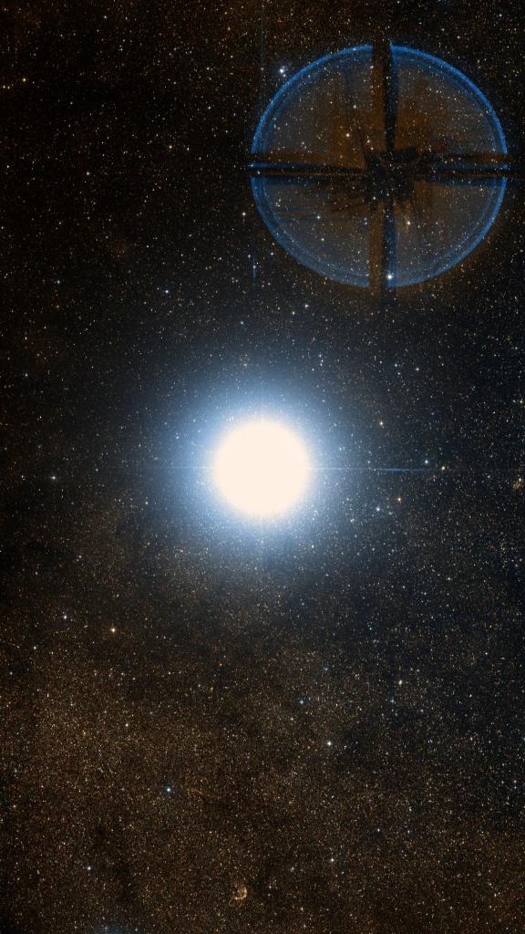 Le ciel autour de Rigil Kentaurus, cadré au champ de Seestar S30 Pro
