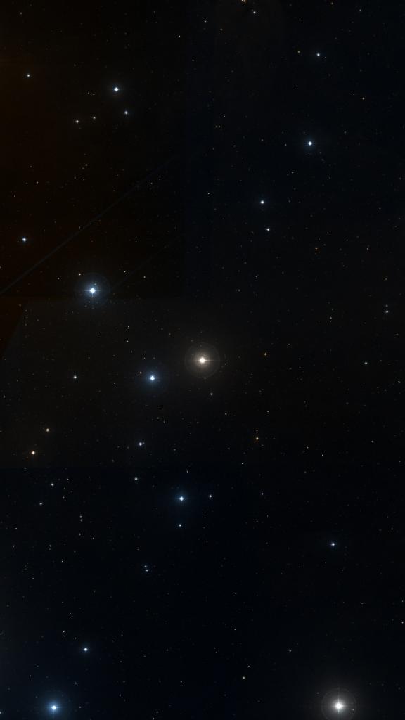 Le ciel autour de Secunda Hyadum, cadré au champ de Seestar S30 Pro