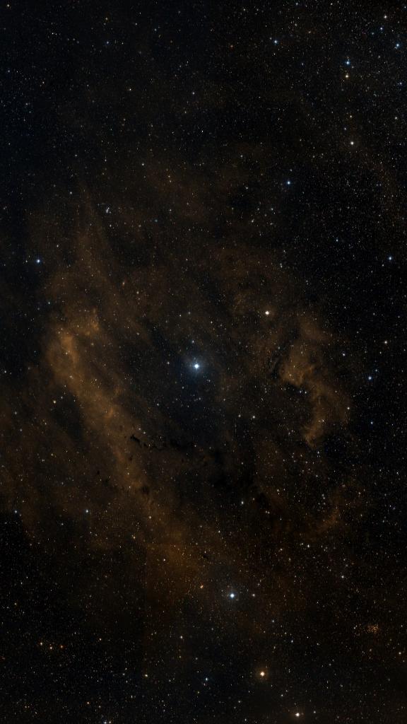 Le ciel autour de Sh2-119, cadré au champ de Seestar S30 Pro