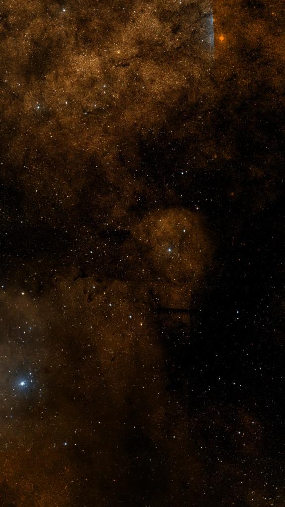 Le ciel autour de Sh2-13, cadré au champ de Seestar S30 Pro