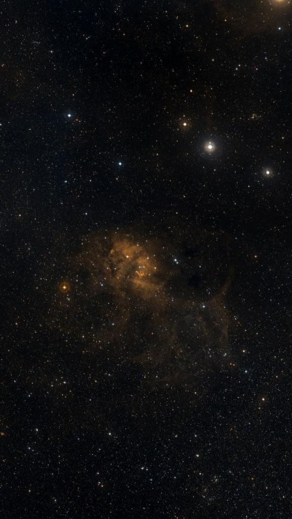 Le ciel autour de Sh2-132, cadré au champ de Seestar S30 Pro
