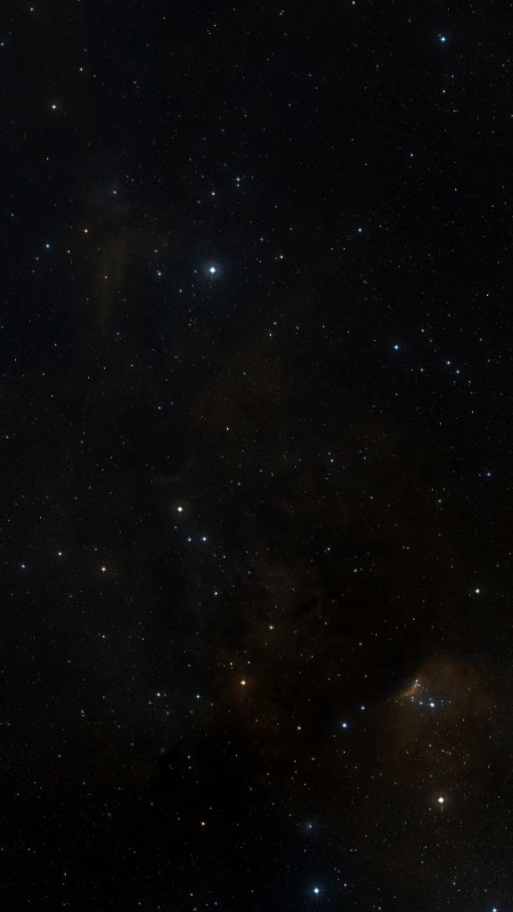 Le ciel autour de Sh2-145, cadré au champ de Seestar S30 Pro