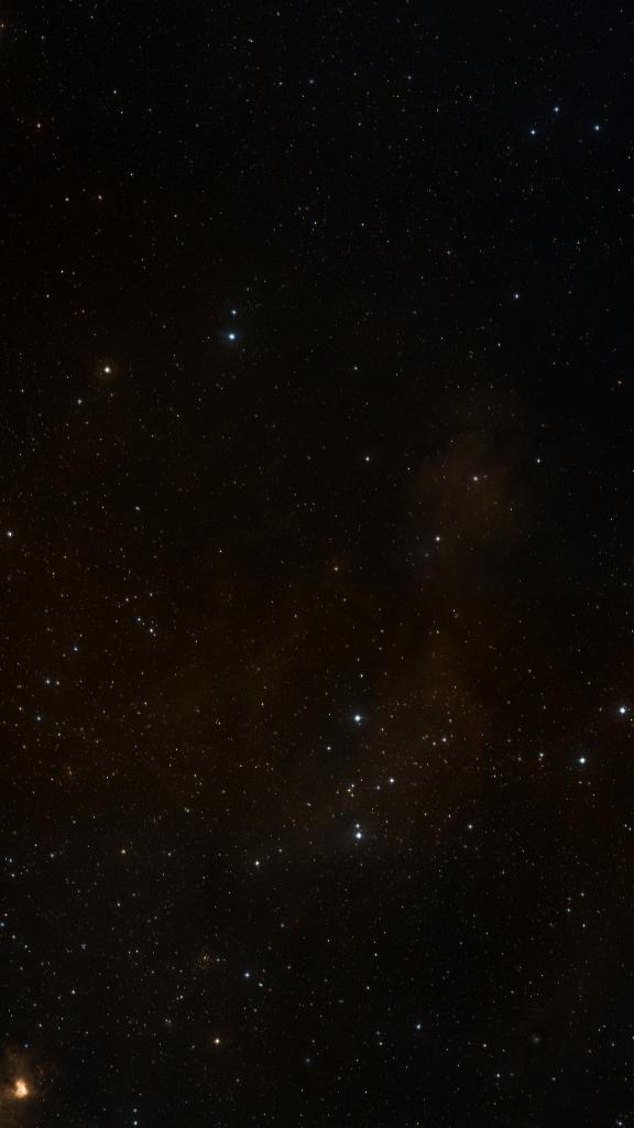 Le ciel autour de Sh2-205, cadré au champ de Seestar S30 Pro
