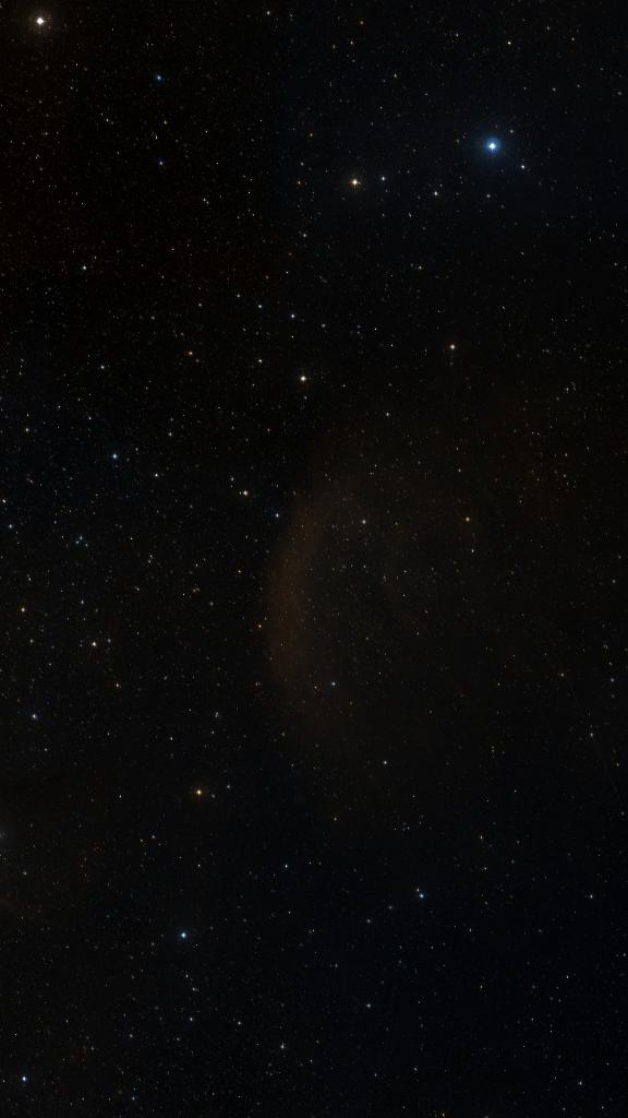 Le ciel autour de Sh2-216, cadré au champ de Seestar S30 Pro