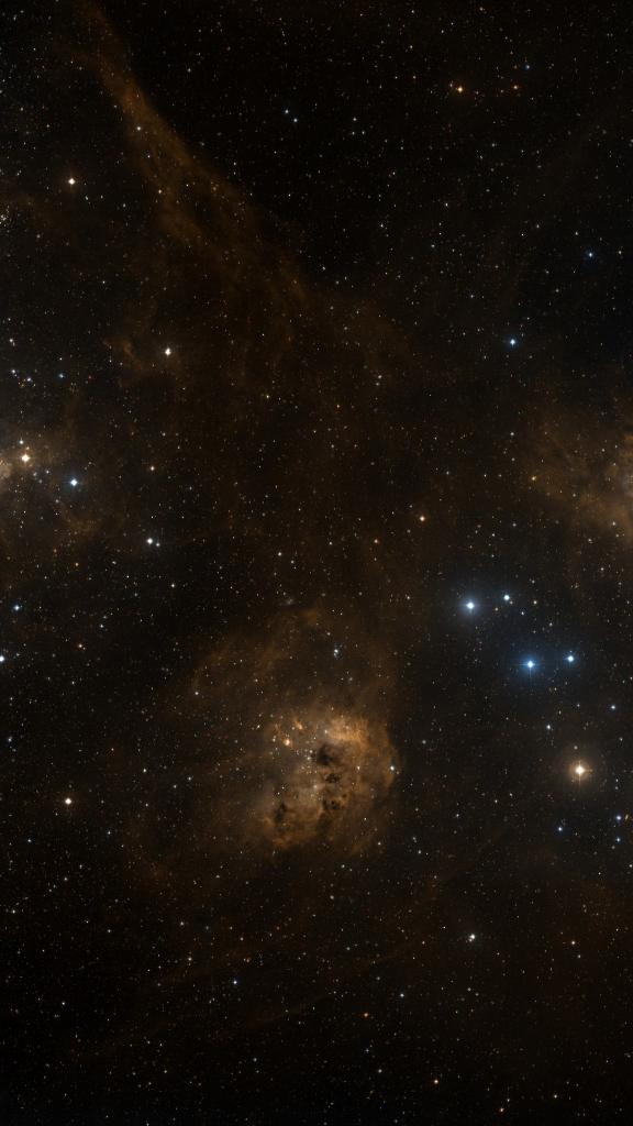 Le ciel autour de Sh2-230, cadré au champ de Seestar S30 Pro