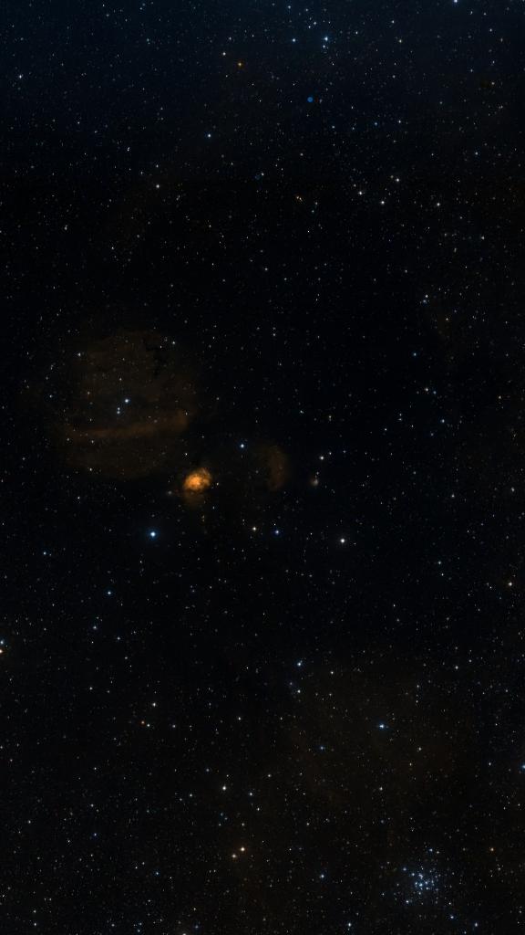 Le ciel autour de Sh2-231, cadré au champ de Seestar S30 Pro