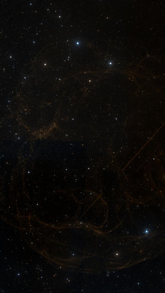 Le ciel autour de Sh2-240, cadré au champ de Seestar S30 Pro