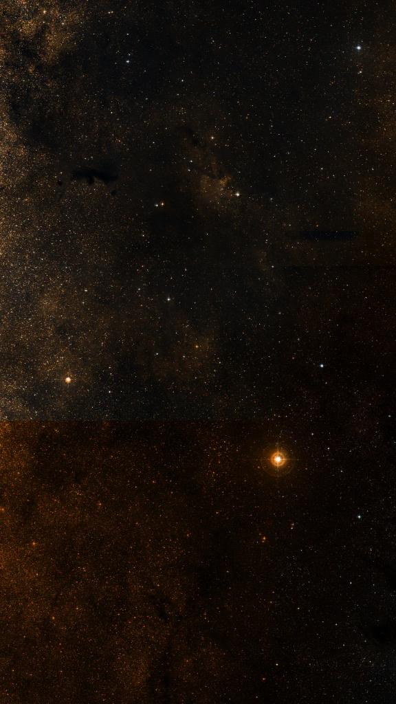 Le ciel autour de Sh2-59, cadré au champ de Seestar S30 Pro