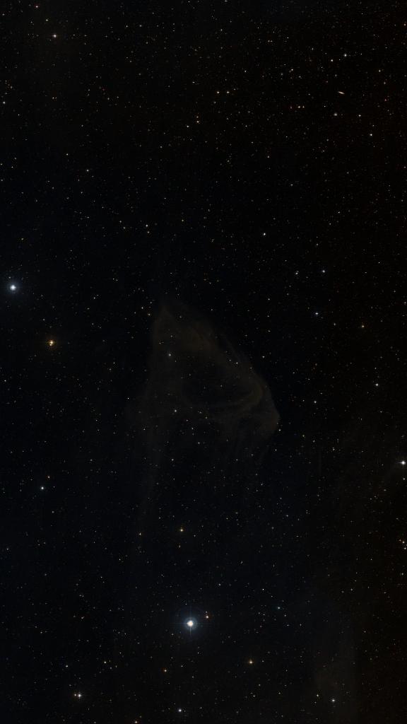 Le ciel autour de Sh2-63, cadré au champ de Seestar S30 Pro